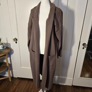 Unbranded Taupe Duster Cardigan Size M